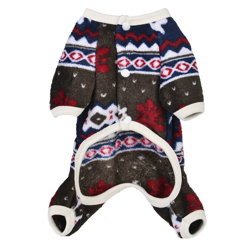 Pehmeä fleece koiran vaatteet talvi koiran haalari vaatteet neljä jalkaa lämmin koiran takki pyjamat chihuahua pieni pentu talvivaatteet huppari
