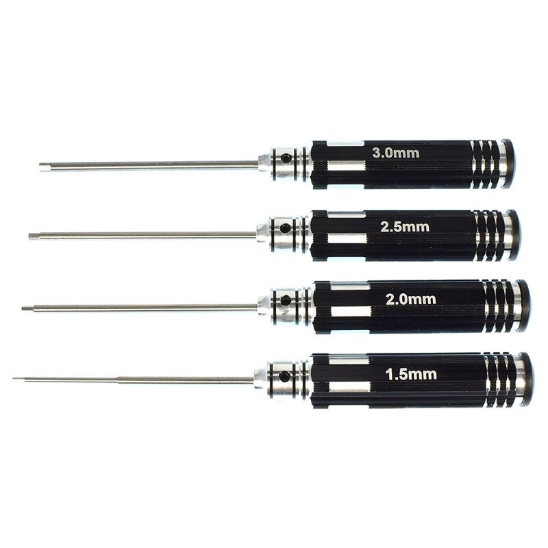 4pcs Hex Screwdriver 1.5 2.0 2.5 3.0mm Repair Tool for RC Helicopter Aircraft R9JB