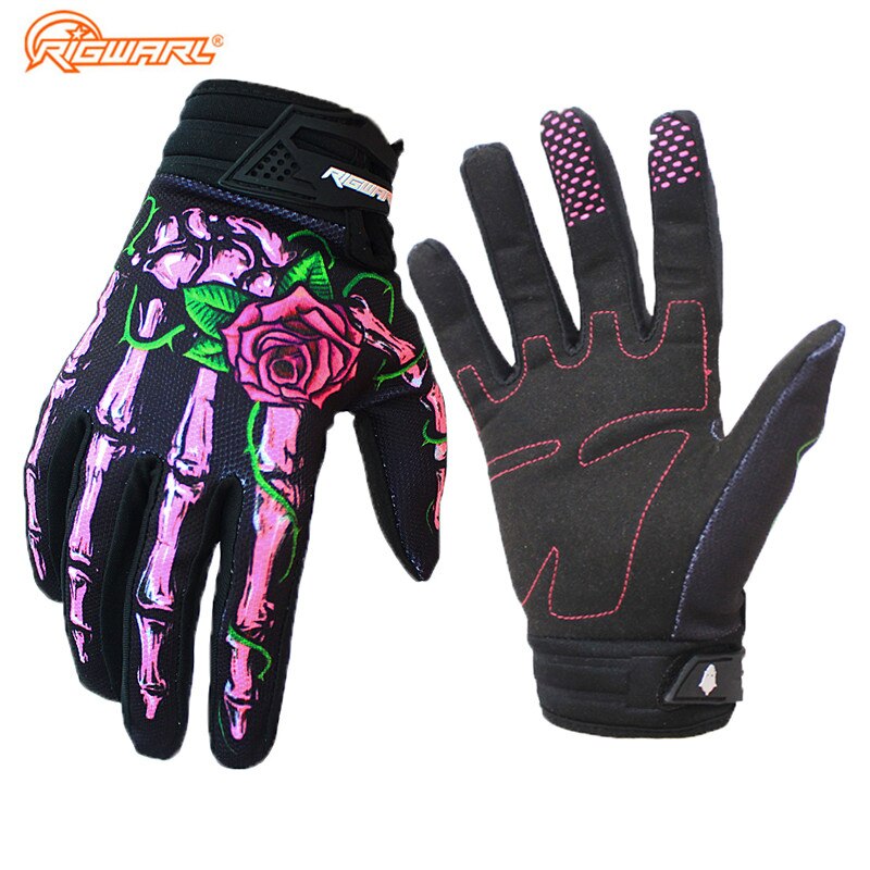 RIGWARL-gants de moto, squelette, pour Motocross, gantelets de sport de plein air, pour cyclisme