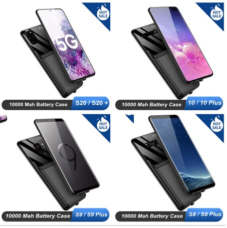 Leioua 10000Mah Battery Case for Samsung Galaxy S8 S9 S10 Battery Case Power Bank for Samsung S8 S9 S10 Plus Battery Case