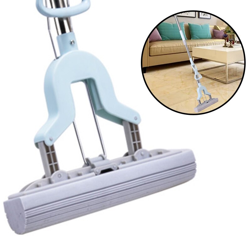 Telescopische Handvat Absorberende Spons Mop Vouwen Rubber Mop Thuis Floor Cleaning Tool Rvs