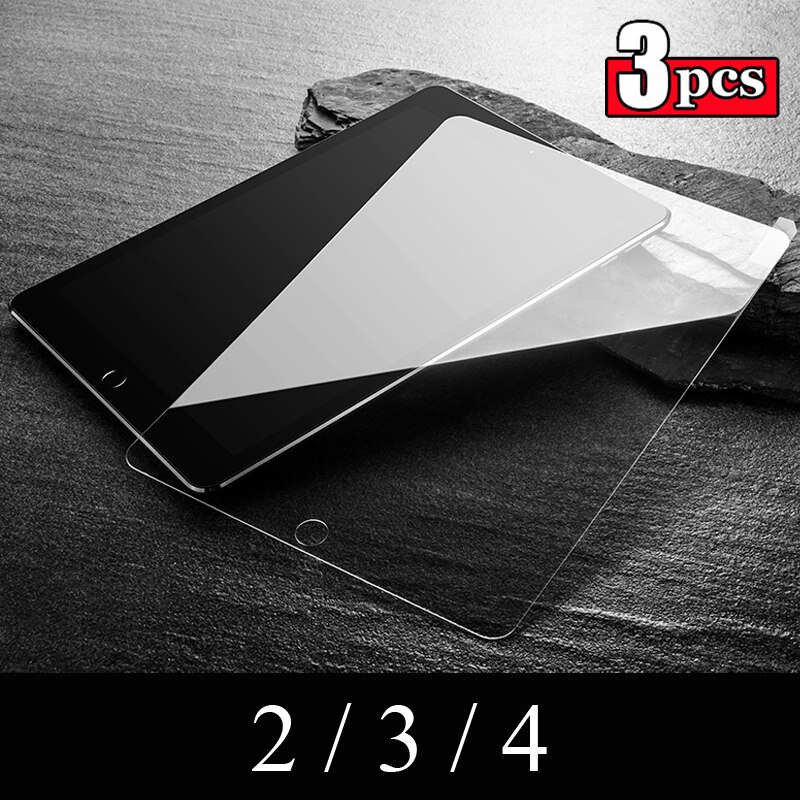 9H Gehärtetem Glas Für iPad Air 4 10,9 zoll 2,5 D Volle Abdeckung Screen Protector Für iPad Pro 11 Air 2 3 MiNi 5 4 3 2 10,2 Glas: 2 3 4