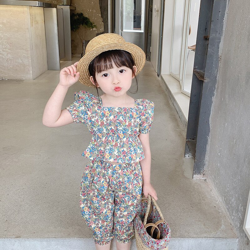 Pantalon Floral Baby Lulu Taille 3T - Couleurs Vives Et Jolies - Occasion Très Bon état