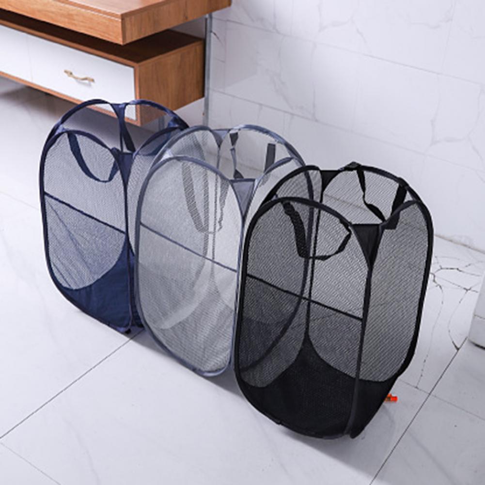 Laundry Mesh Bag Convenient Lightweight Clothes Basket Dirty Clothes Laundry Mesh Basket for Bathroom Laundry Basket