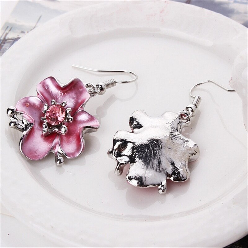 joyería goteo flor collar gargantilla pendientes mujer primavera estilo