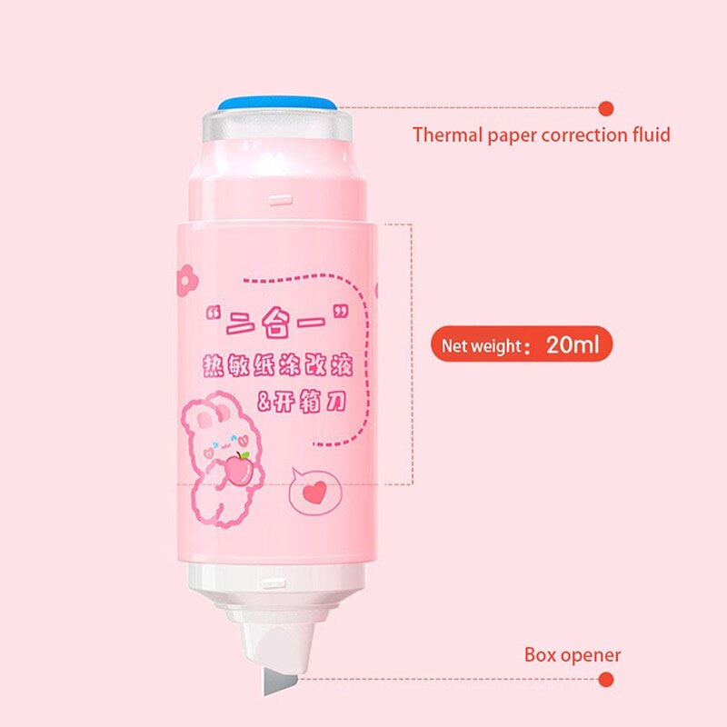 Effaceur de papier thermique avec ouvre-boîte, Protection des données d&#39;identité, sécurité domestique Express, 20ml