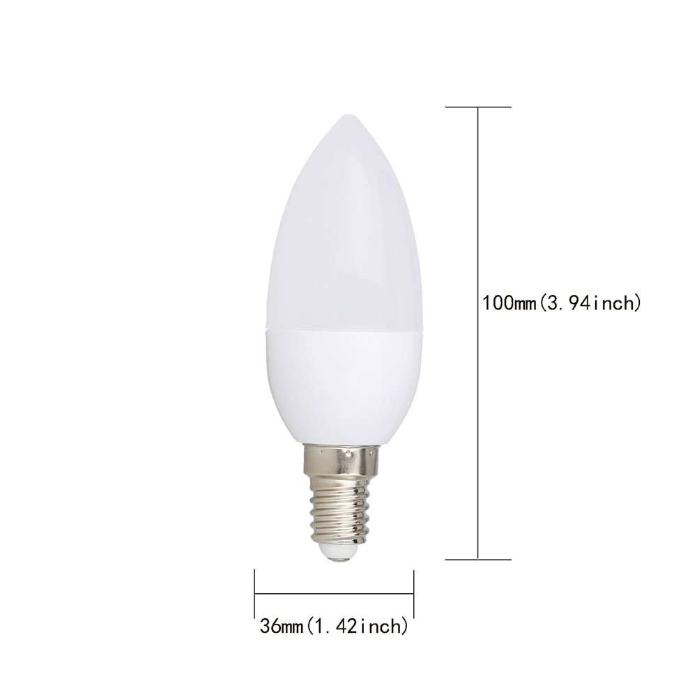3W LED Kaars Lamp E14 E27 E12 B22 B15 110V 220V 2835 SMD Chandlier Lamp Ampul Bombillas thuis Lichten Vervangen 20W Halogeen Lampen: WHITE / YELLOW