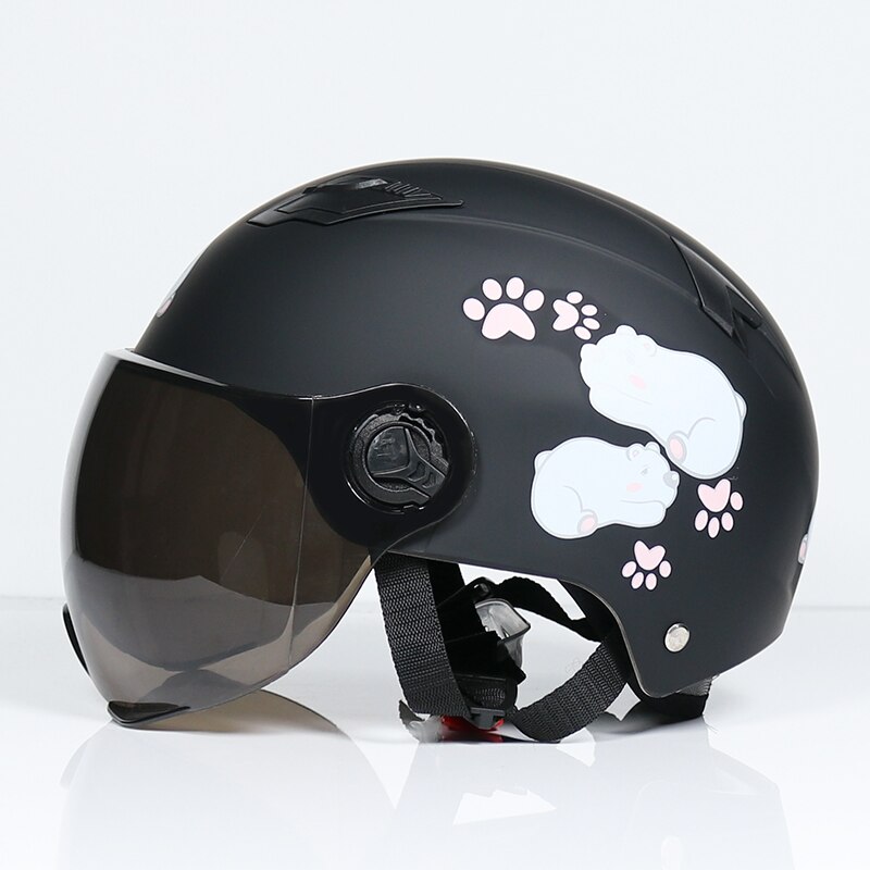 Motorhelm Scooter Bike Open Gezicht Half Baseball Cap Anti-Uv Veiligheid Harde Hoed Motocross Helm Meerdere Kleur Beschermen: 3