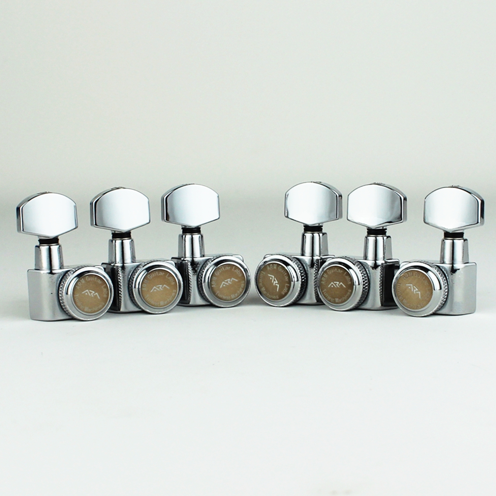 ARM Electric Guitar Metal Lock String Tuner Winder No Screws Needed ST TL SG LP Head Chromium Black Golden: Red