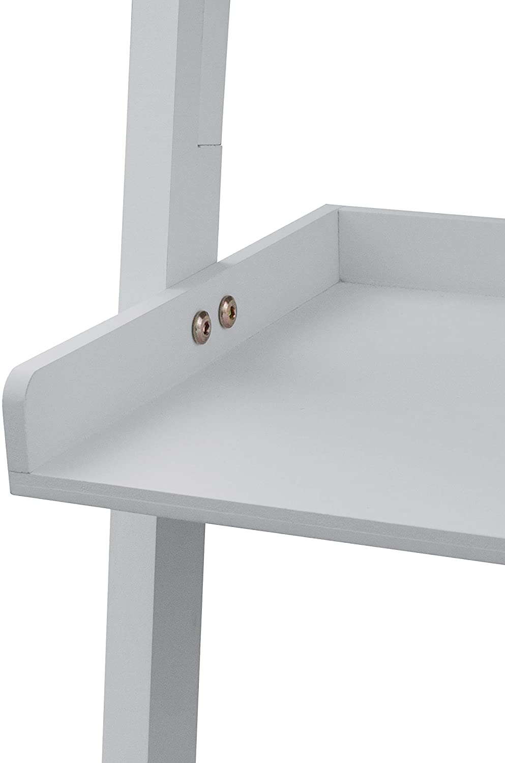 Ladder Shelf Grey Wooden 4-Tier Bookshelf Storage Rack Shelves for Living Room Kitchen Bedroom Office