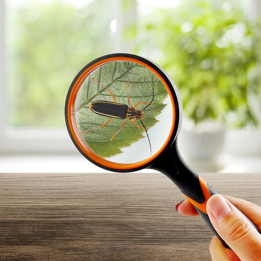 10X Magnifying Glass Portable Handheld Magnifier for Jewelry Newspaper Book Reading High Definition Eye Loupe Glass