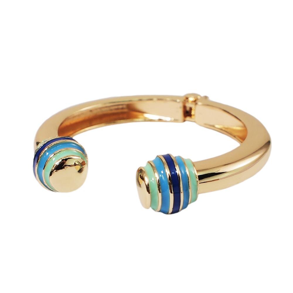 Alloy Statement Bangles Bracelets For Women Metal Charm Cuff Bangles Big Jewelry UKMOC: Blue Bangles