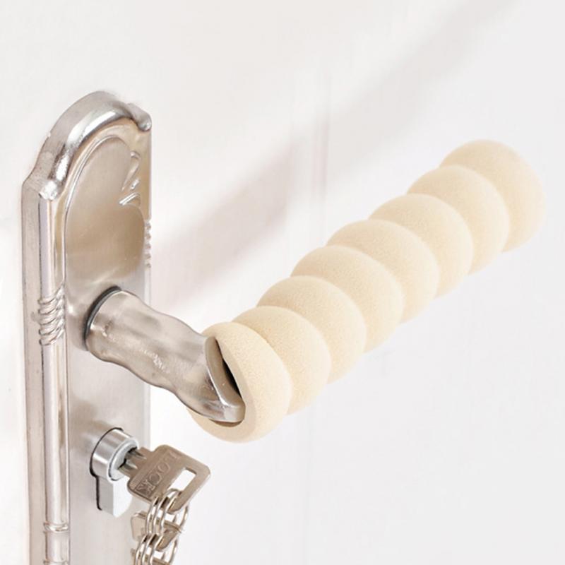 Couvercle de poignée de porte en mousse souple, 1 pièce, Anti-Collision, spirale, protection de poignée de porte, fournitures de sécurité pour bébés et enfants