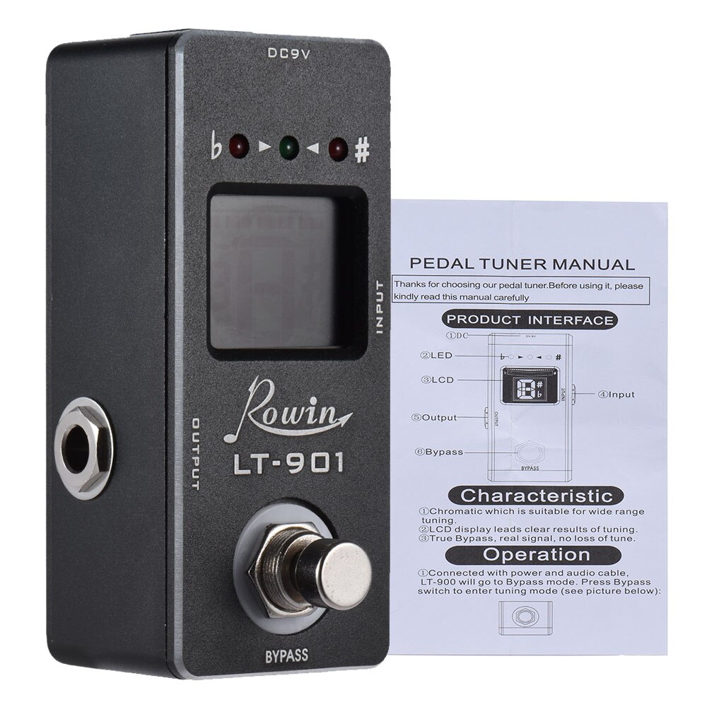 Rowin Rowin LT-901 Mini Chromatische Gitaar Tuner Pedaal... – Vicedeal