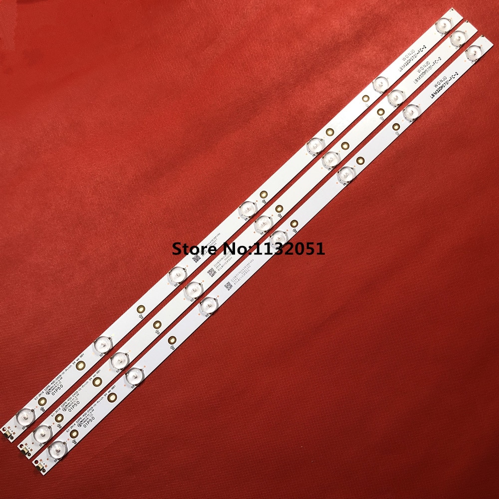 1set=3pcs LBM320P0701-FC-2 Replacement LED backlight strips 32PFK4309-TPV-TPT315B5