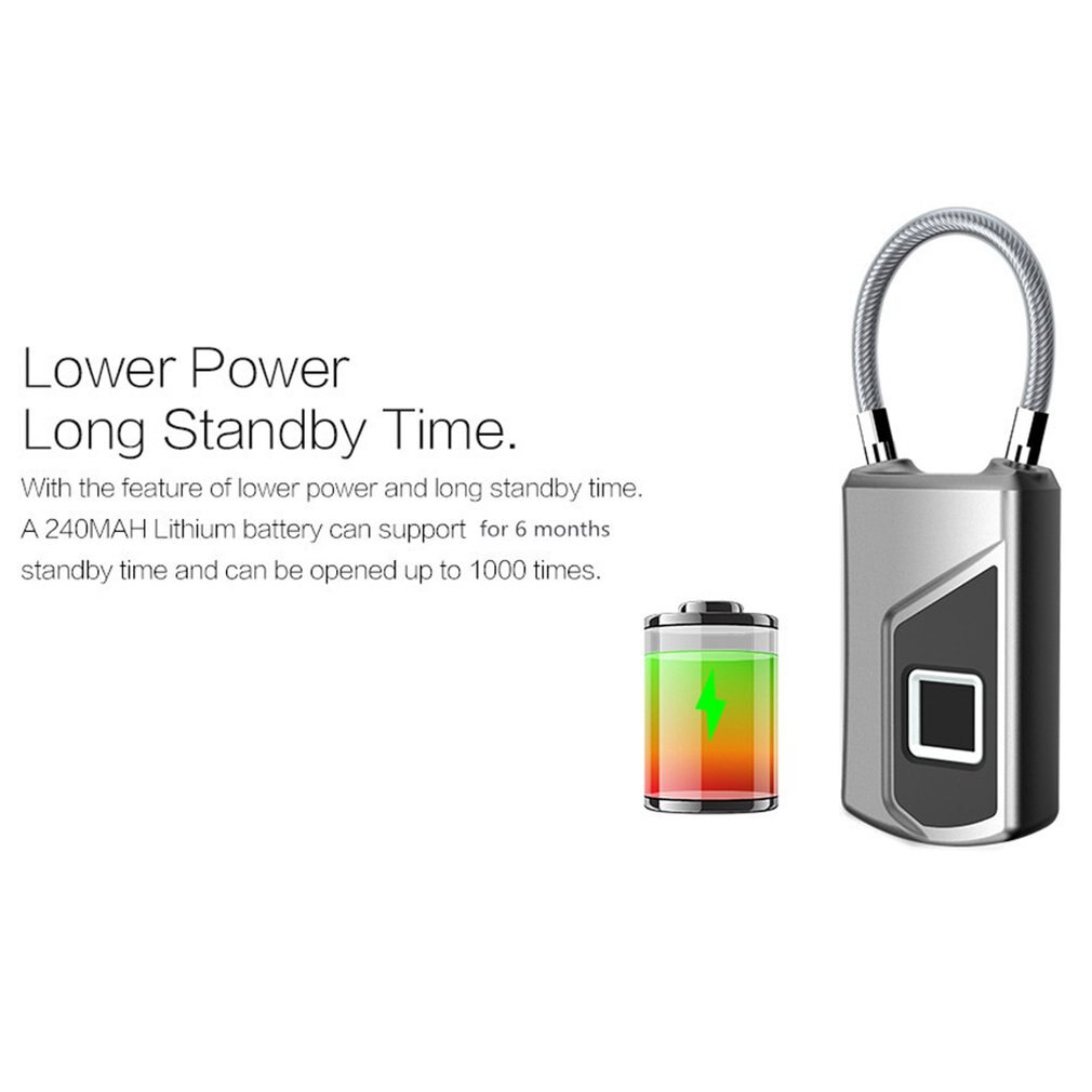 Wireless Smart Door Lock Keyless Fingerprint Padlock Bluetooth Wifi Biometric Digital Finger Print Waterproof Electronic Locks