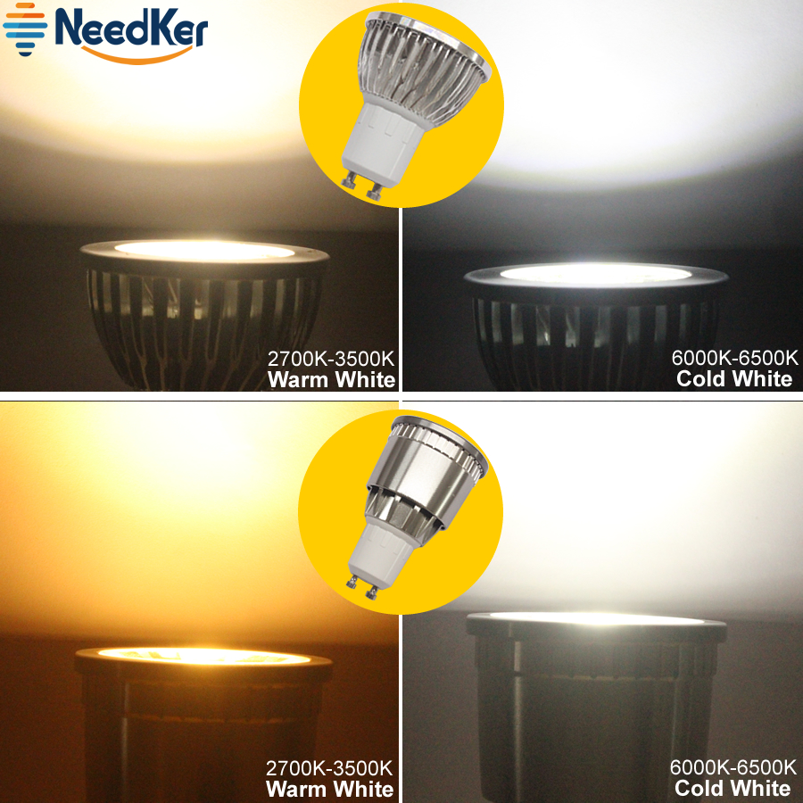 Gu10 focos Led 2W 3W 5W SMD2835 la taza de la lámpara 9W 12W 15W lámpara Led COB AC 110V 220V 240V Led Bombilla cálido blanco frío de luz Led