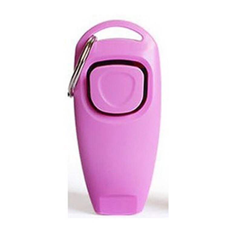 Pet Dog Whistle En Clicker Puppy Stop Barking Training Aid Tool Clicker Draagbare Trainer Huisdier Producten Levert: Roze