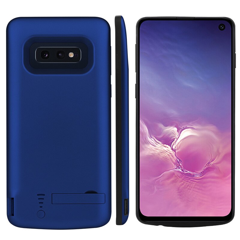 5000 mAh Batterij Case Voor Samsung Galaxy S10E S10e Power Cover Voor Samsung Galaxy S10E S10e USB Charger Capa Fundas voor Android: Blauw