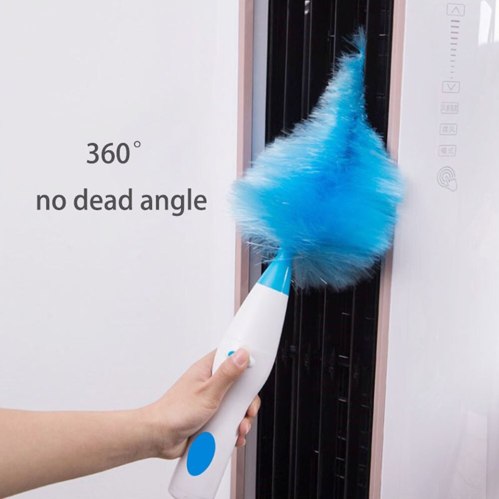 Electric Dust Cleaner Brush 360° Adjustable Bookshelf Window Brush Cleaning Electric Dust Cleaner Spin Feather Duster