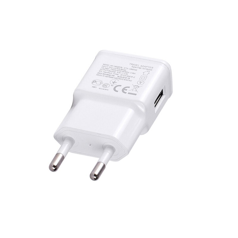 Cargador USB para teléfono móvil Samsung Galaxy S5, Cable de carga de sincronización de datos, 5V, 2A, 3 pies, Micro USB 3,0, para Note 3, I9600: Only EU Charger