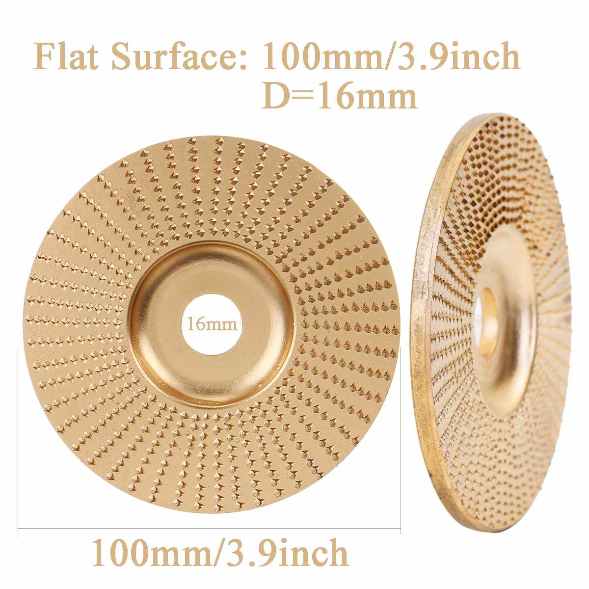Wood Grinding Wheel angle grinder disc wood carving disc Sanding Abrasive tool 16mm Bore