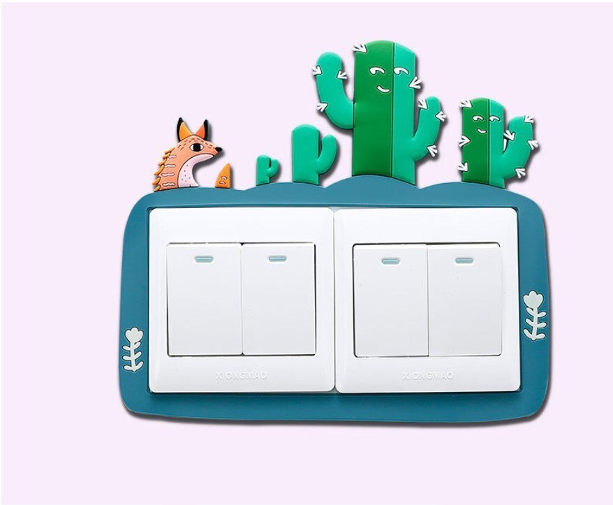 decor for room frame outlet wall light cover pared switchs funda apagadores y contactos de sticker on socket plug protector ligh: 5