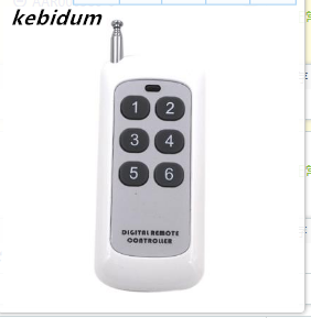 Pilot zdalnego sterowania 433 MHz Kod uczenia się 1527 Moduł RF Bezprzewodowy przycisk 2/4/6/8 Zasięg anteny 1000 m Daleki zasięg: green
