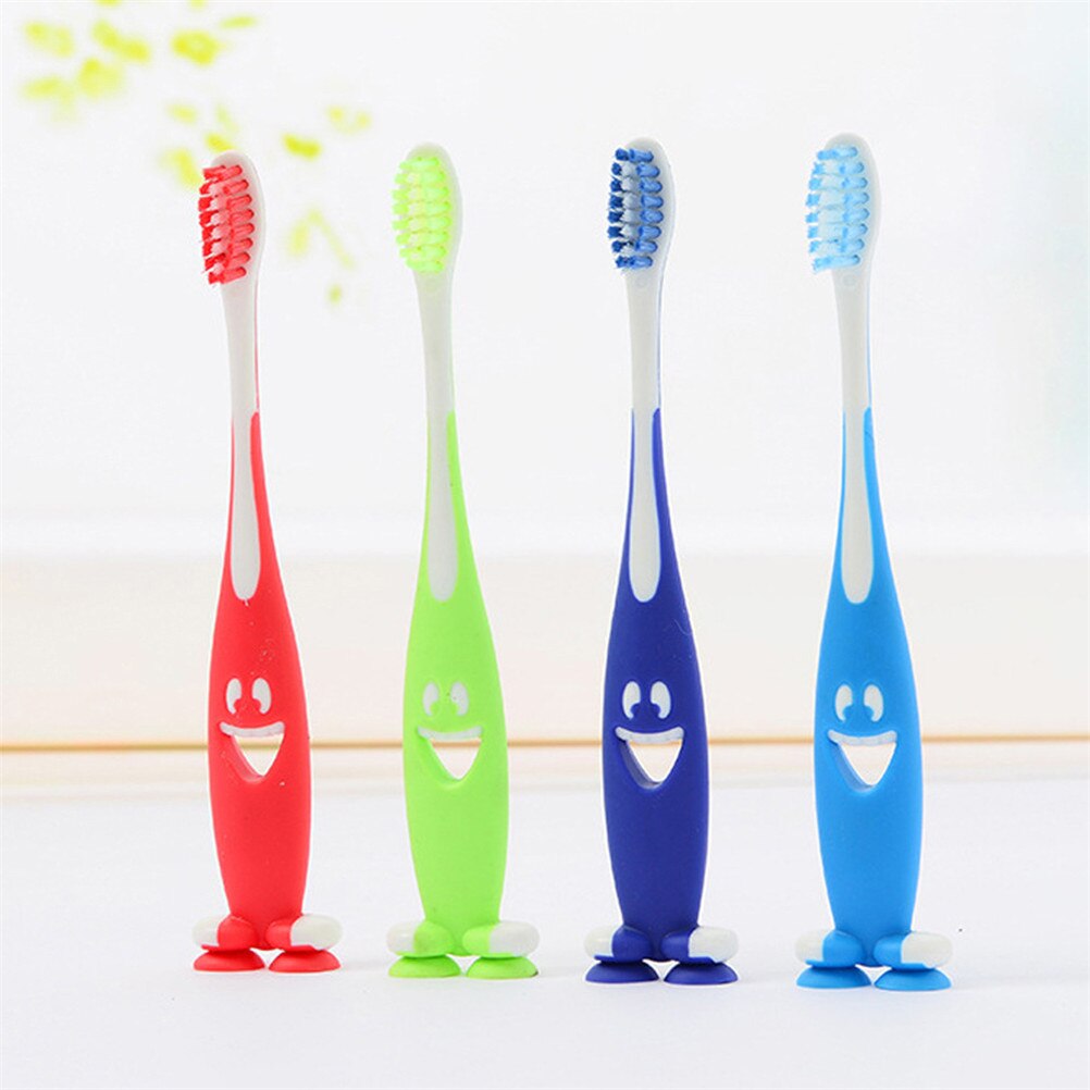 1PCS Soft bristles toothbrush cartoon Smile antibacterial tooth brush for children