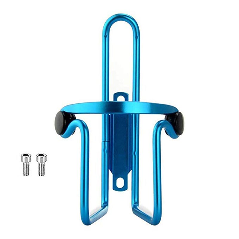 Soporte de botella de agua de bicicleta aleación de aluminio bicicleta de montaña soporte de jaula bicicleta accesorios portabotellas de agua: Blue