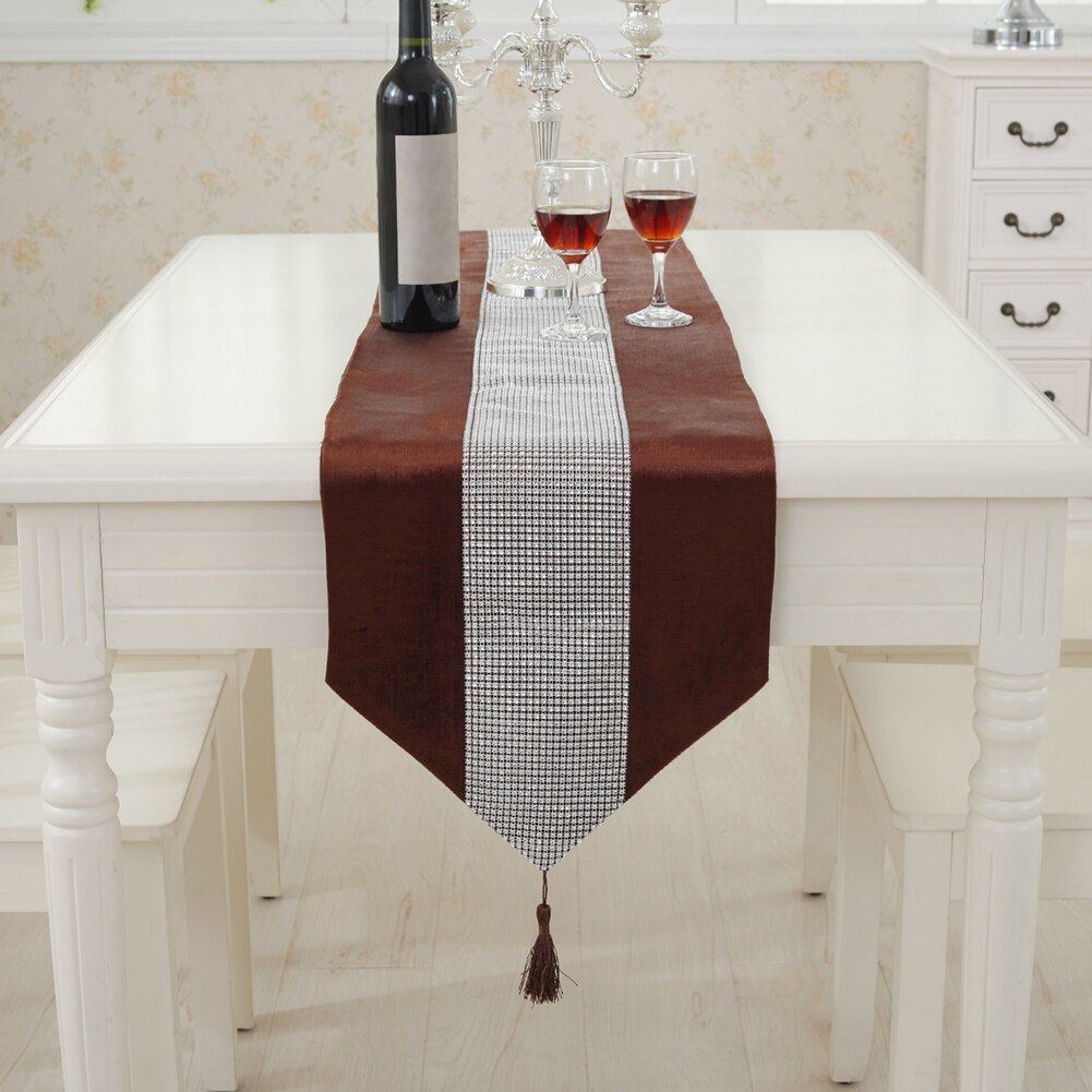 Wedding Decoration Rectangle Kitchen Modern Birthday Runners Outdoor Party Decoration Table Runner luxury home decor: Coffee