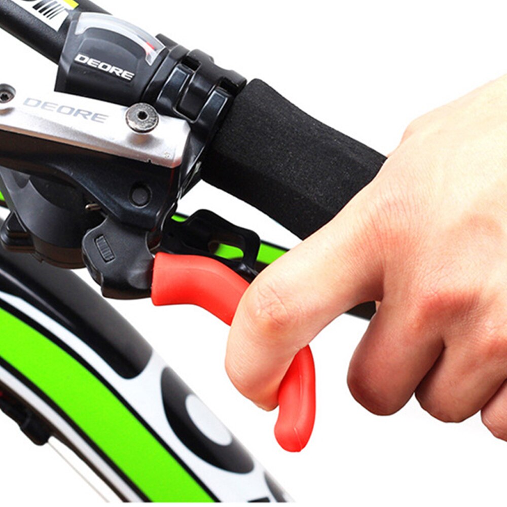 2 szt. Uniwersalny żel silikonowy osłona klamki robić roweru szosowego i górskiego obudowa ochronna robić roweru-tuleja ślizgowa
