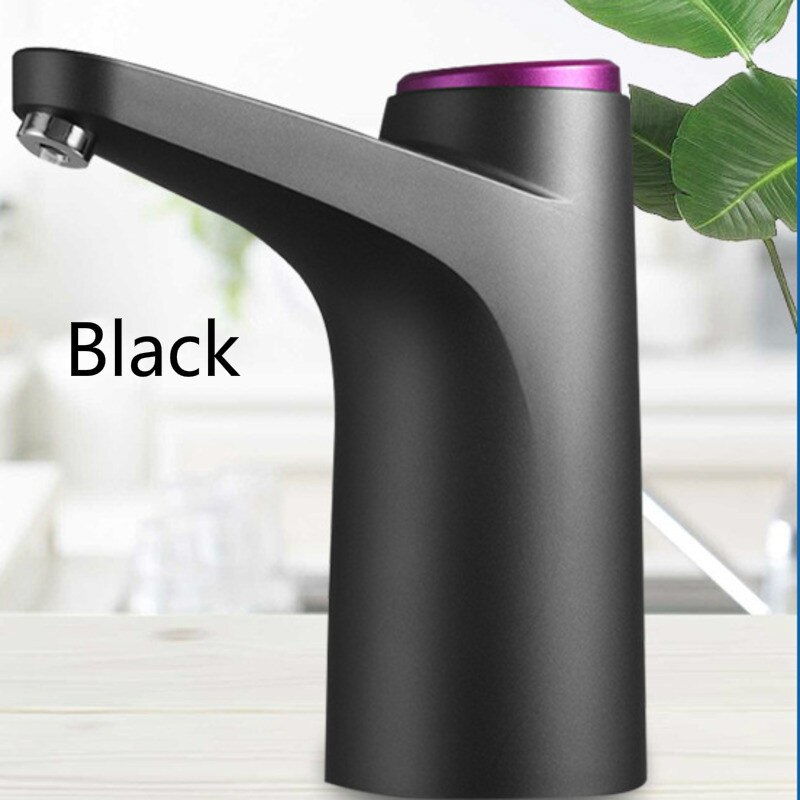 Fles Tap Dispenser Elektrische Water Dispenser Huishoudelijke Intelligente Oplaadbare Water Dispenser Automatische Water Dispenser: Black 4