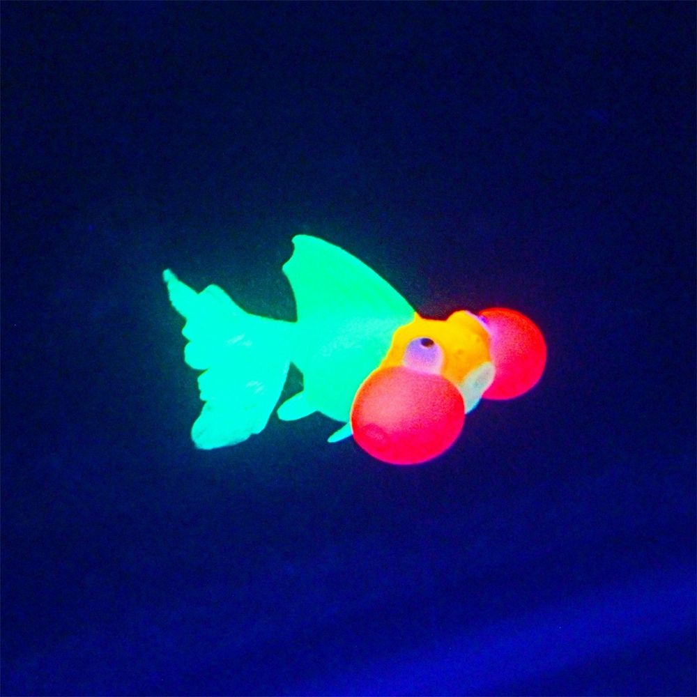 Siliconen Oceaan Lichtgevende Goudvis Aquarium Nachtlampje Simulatie Vis Onderwater Ornamenten Aquarium Landschap Kunstmatige Vis: WHITE