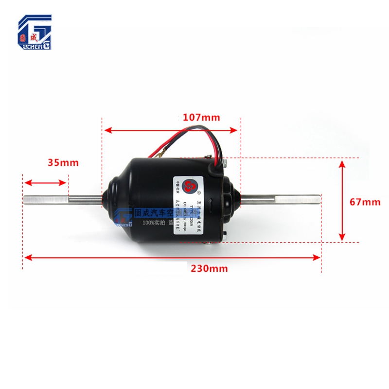 Universele Condensor Blower Motor Vergadering Met Wiel 12 V/24 V A/C Airconditioning Auto Truck Bus