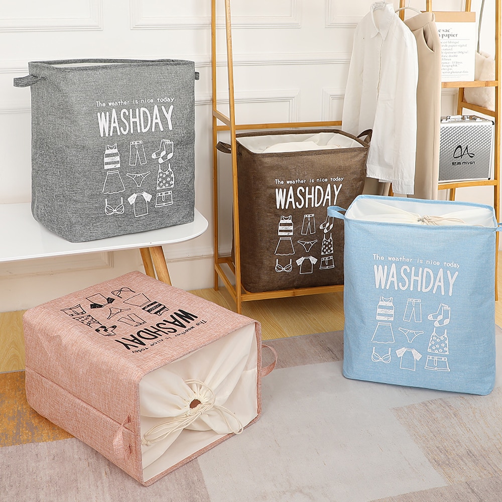 Cesta plegable para la ropa sucia, organizador para la ropa sucia, soporte para juguetes, bolsa de almacenamiento, barril de almacenamiento para artículos diversos de tamaño grande para el hogar