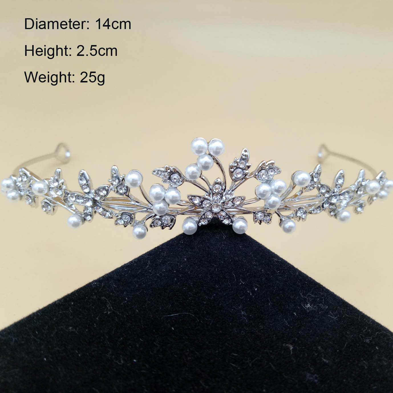 4 disegno di Perle Da Sposa Tiara Corone Per La Cerimonia Nuziale Della Sposa Dei Capelli Delle Donne Ornamenti Decorazioni Testa Monili Dei Capelli del Rhinestone Accessori: Style 2 Pearl Tiara