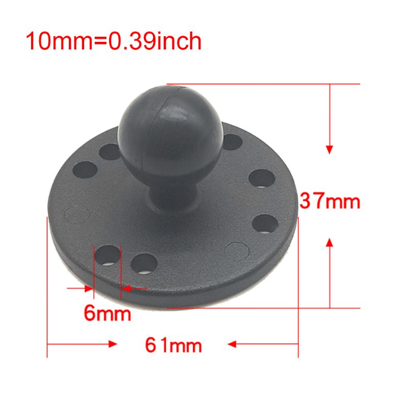 Aluminum Motorcycle Mounting to Rubber Ball Head Mount for Ram Mounts for Gorpo Action Camera for Garmin Smartphone GPS