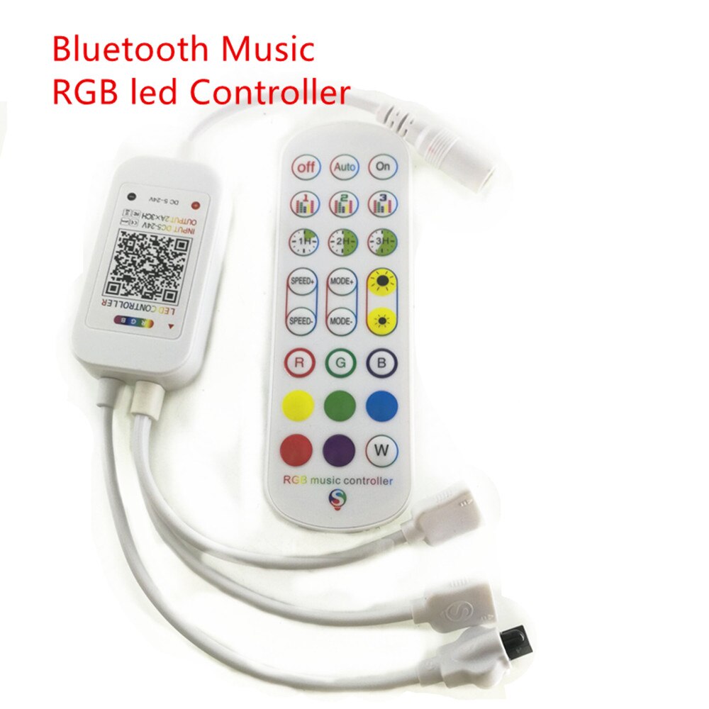 Bluetooth Music RGB led Controller Dual Signal Sound Sensor with IR 40key For 5050 3528 LED RGB Strip Light IOS/Android DC5V-24V