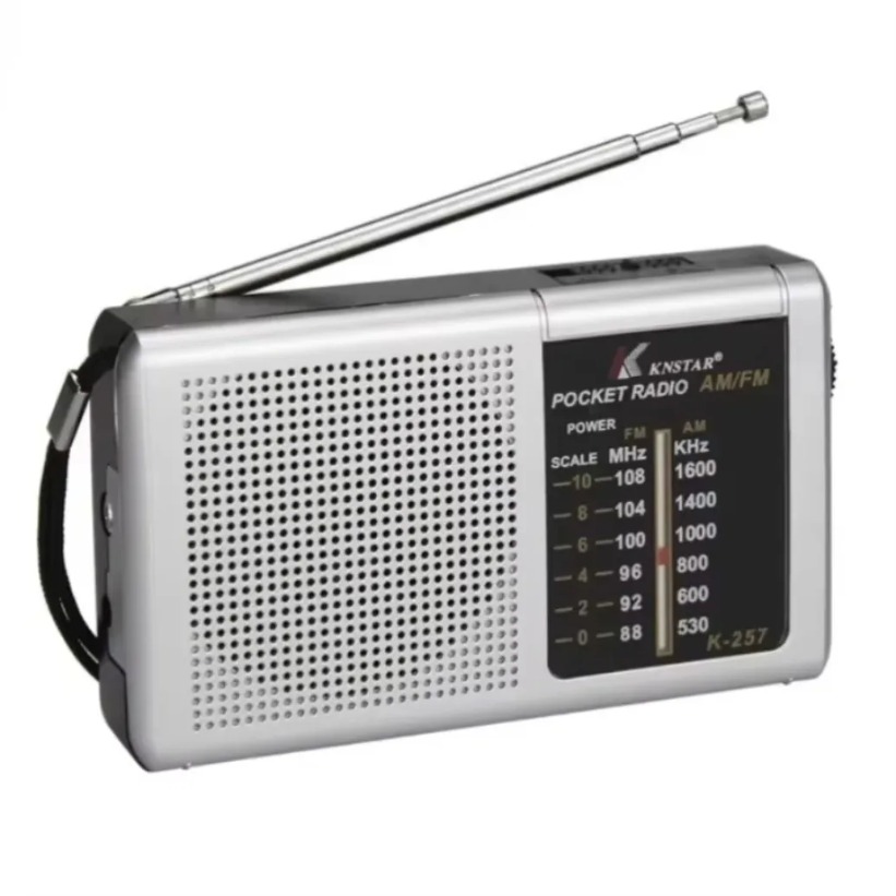 AM FM Portable Mini Two Band Radio Fullwave Band Battery Powered Radio Built-In Speaker Outdoor Emergency Radio for Elders