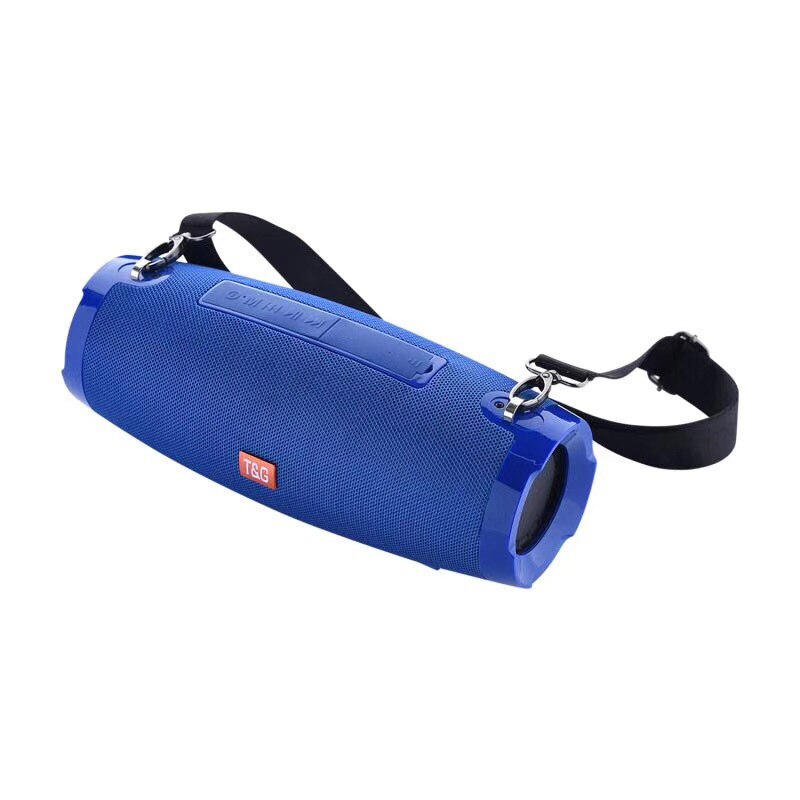 20W Portatile Senza Fili di Bluetooth Altoparlante Impermeabile di Sostegno Speaker Radio FM Carta di TF Cinghia Esterna Della Cinghia con Subwoofer Altoparlante Colonna: TG504 Blue