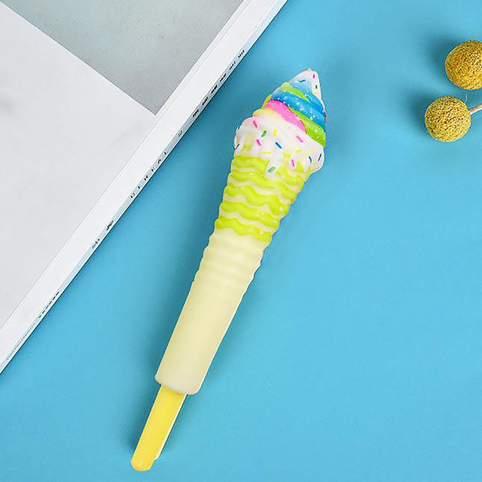 And Novel Ice Cream Toy Pen Male And Female Decompression Toy sensory fidget toys set: A