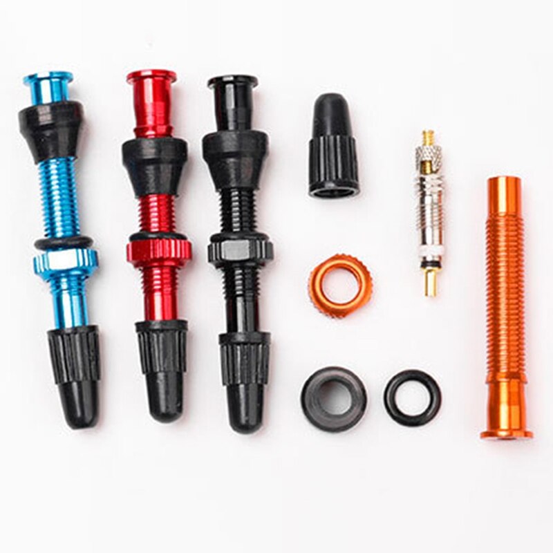 Sykkel 1pc 40mm presta ventil for road mtb sykkel tubeless dekk messing kjerne legering stamme tubeless tetningsmiddel kompatibel