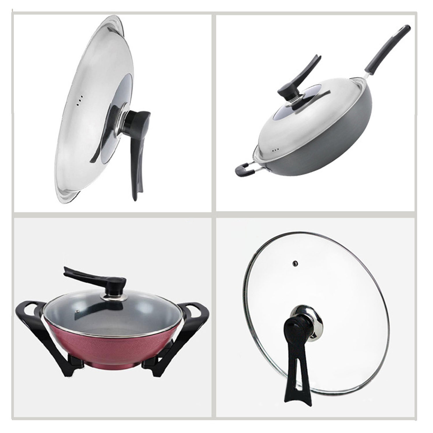 Behogar uniwersalna pokrywka garnka chwyt gałki długa rączka pokrywka Handgrip akcesoria zamienne robić naczynia kuchenne garnek patelnia