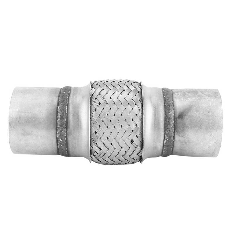 Universal Exhaust Pipe Bellows Stainless Steel Braided Flexible Joint Tube Multiple specifications accessories: 2.5x8in