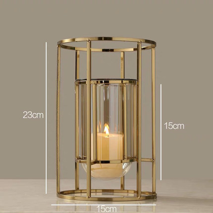 Guld metal lysestager bryllup dekorationer moderne lysestager guld centerpiece photophore verre glas lysestage  zt035: Stil 6