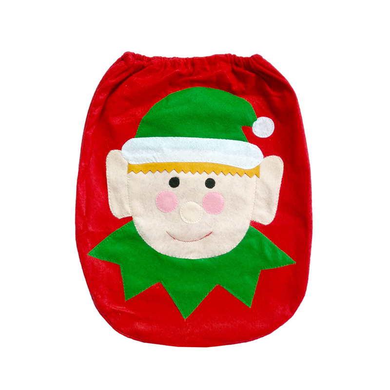 3 Stck Weihnachten Lieferungen Wc Dekoration Weihnachten Wc Badezimmer Dekoration Karikatur Wc Sitz Abdeckung Schlecht Zubehör: Elfen  1pc