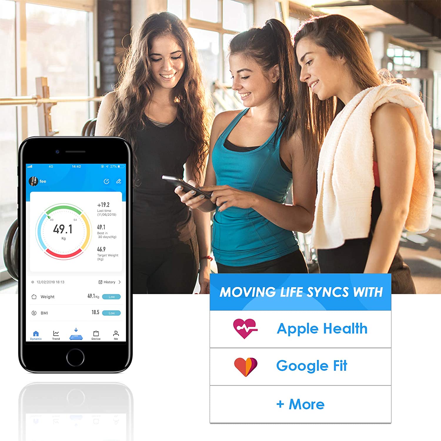 Digital Weight Scale Bathroom Body Fat Scale USB Rechargeable Bluetooth Scale BMI Monitor Analyzer Body Composition Measuremen