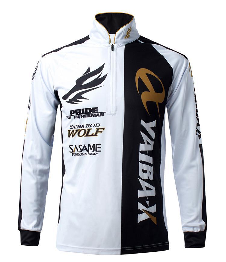 Men Fishing T Shirt Uv Protection Moisture Fishing Clothing Breathable Quick-drying Long Sleeve Fishing Clothes: White / XXXL