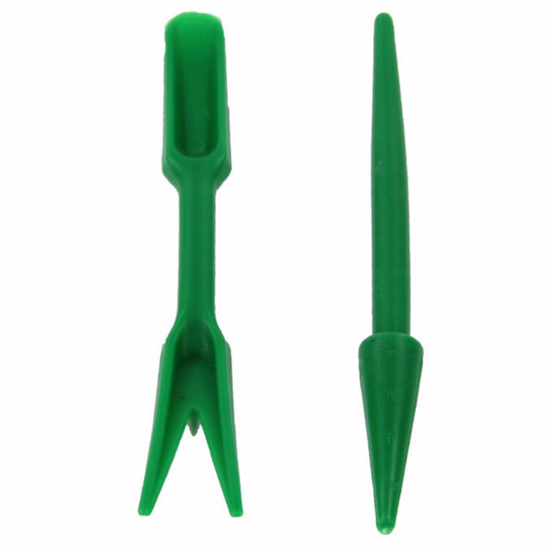 2pcs Garden Planter Kit Plant Sowing Tools Succulents Transplant Seedlings Planted Tool Bonsai Fertilizer Drilling Device